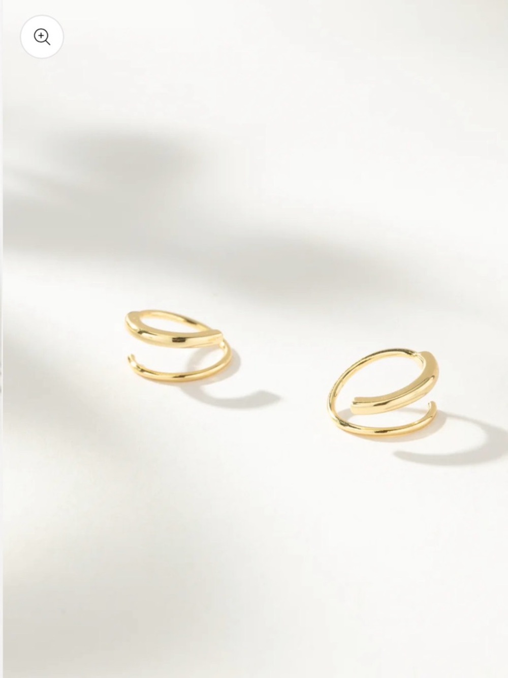 Uncommon James Seeing Double Gold Earrings